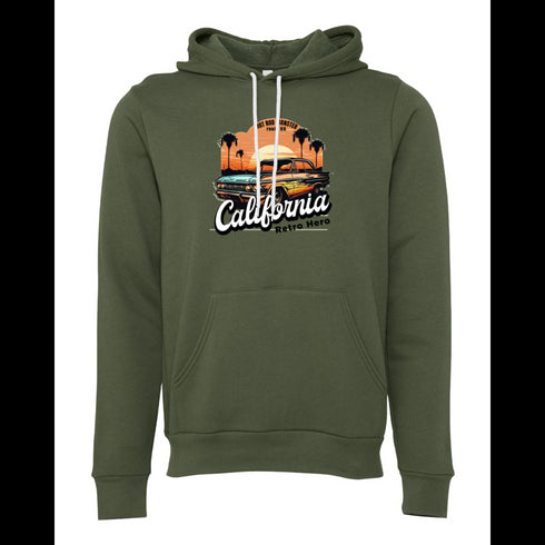 CALOLOUNIA RETRO HERO Bella canvas hoodie 3719